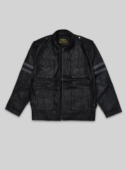 Resident Evil 6 Leon Kennedy Leather Jacket -2XL