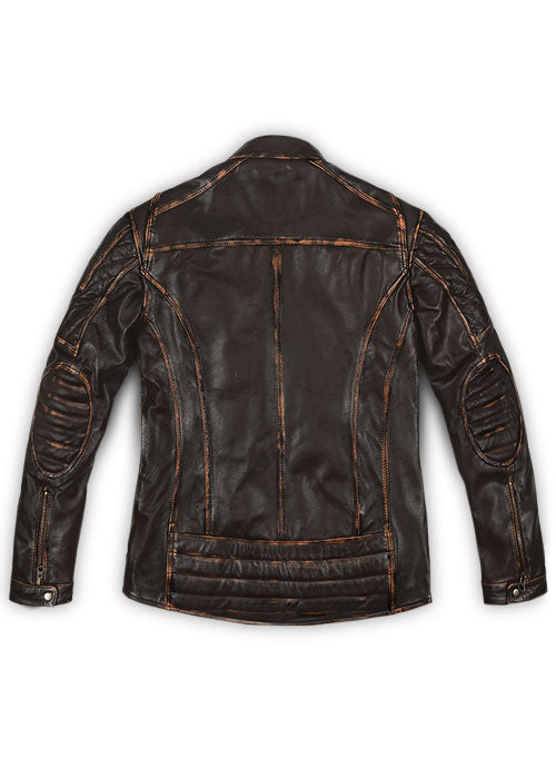 Retro Leather Jacket with Hoodie - LeatherCult