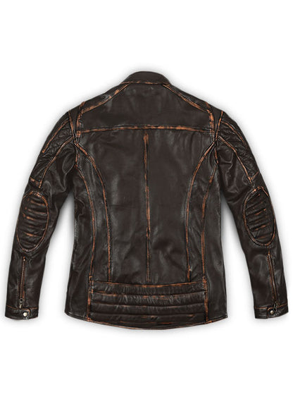 Retro Leather Jacket with Hoodie - LeatherCult