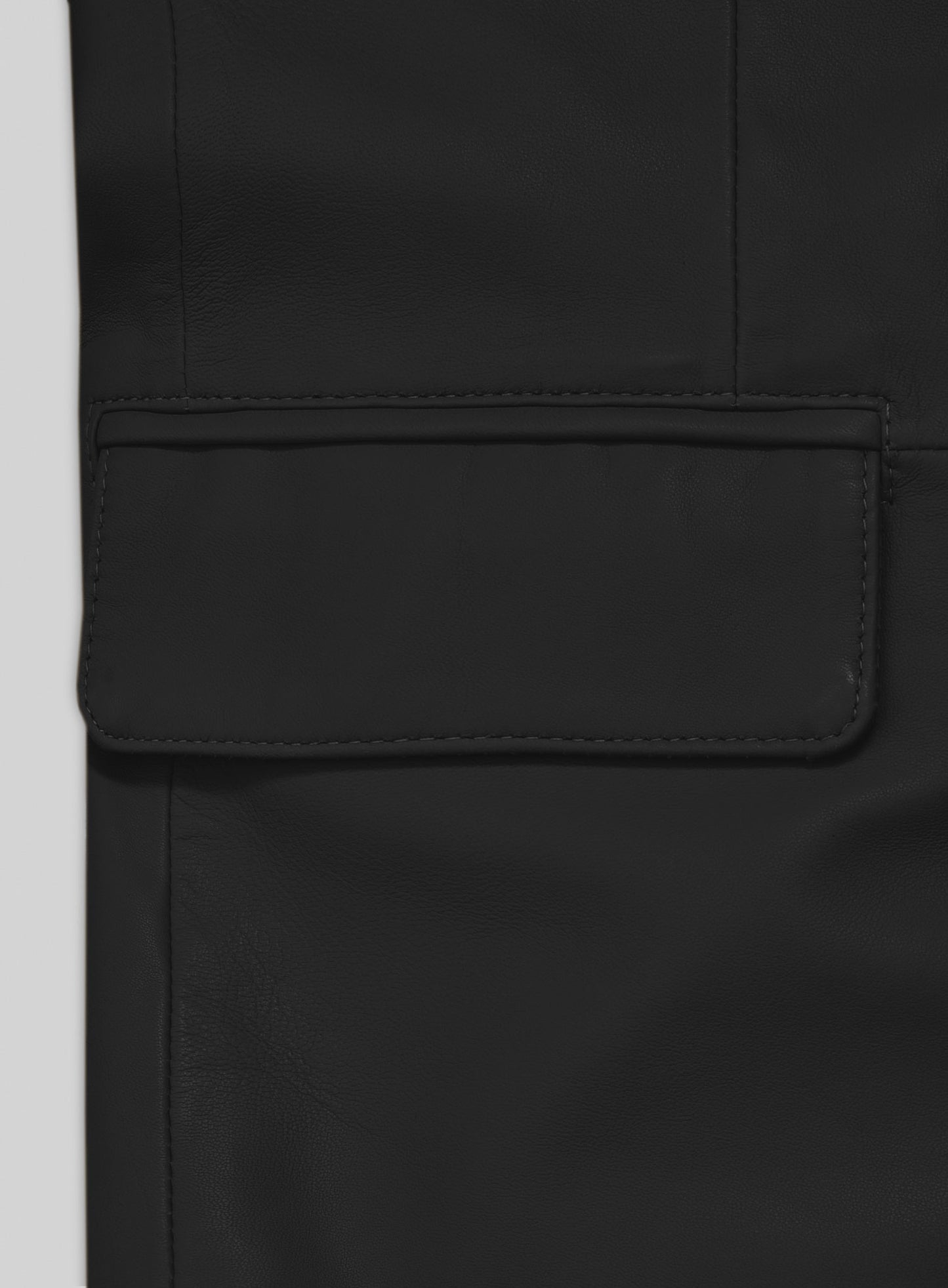 Rich Black Lambskin Leather Blazer