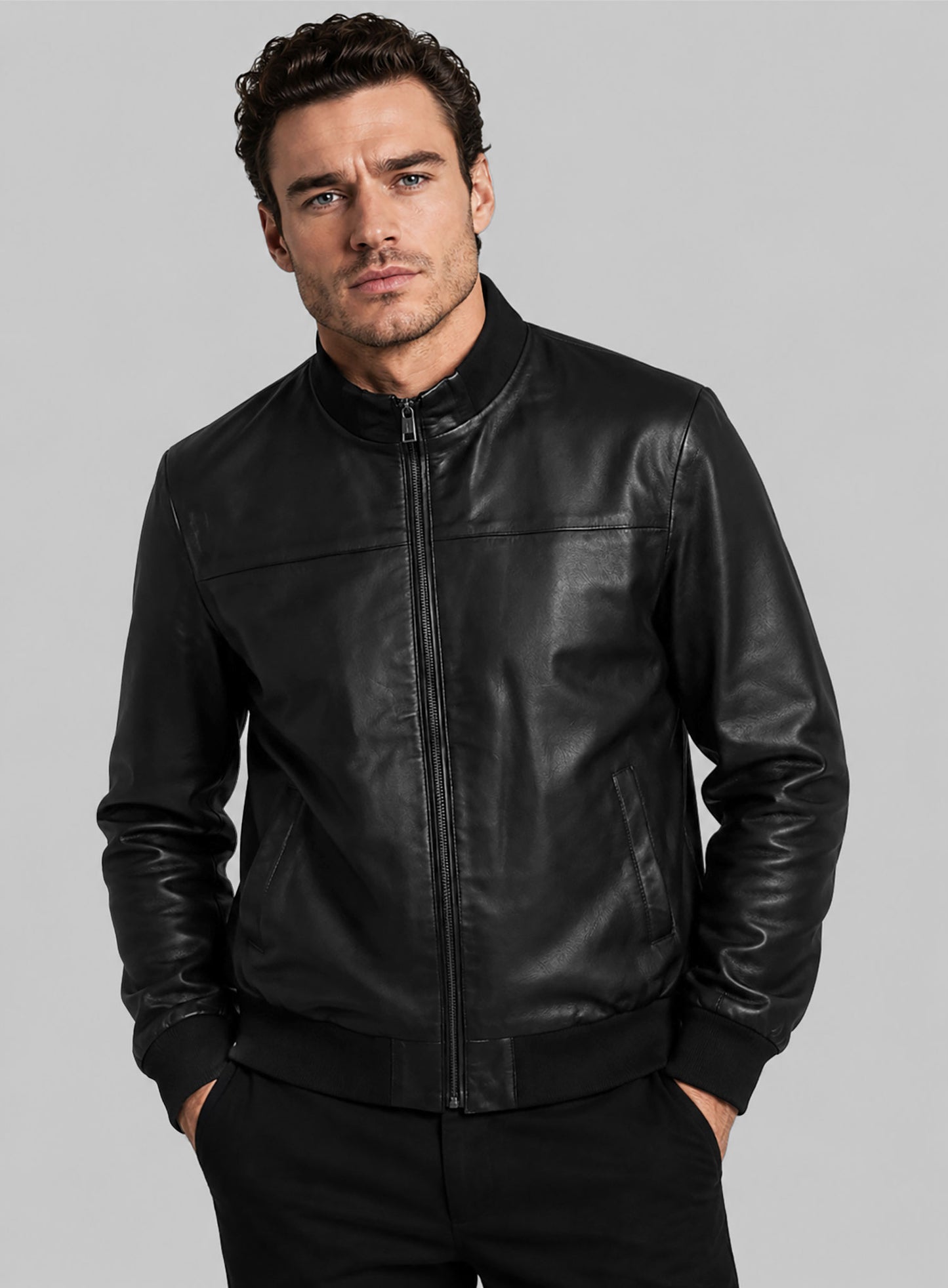 Richard Madden Leather Jacket #2