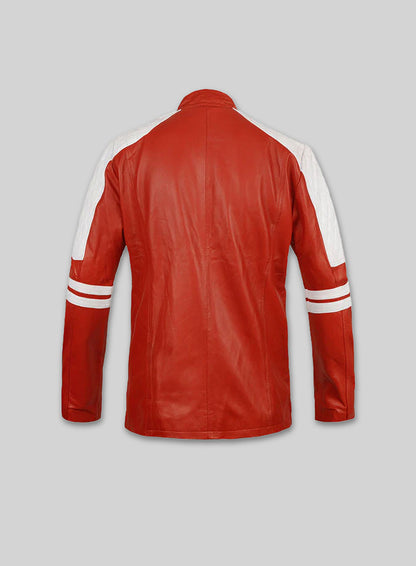 Ricky Stripe Leather Jacket