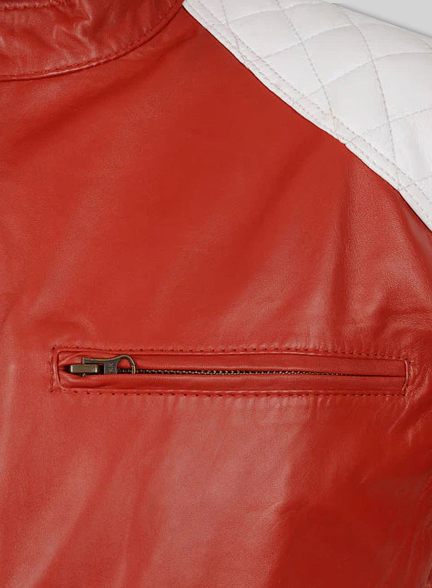 Ricky Stripe Leather Jacket