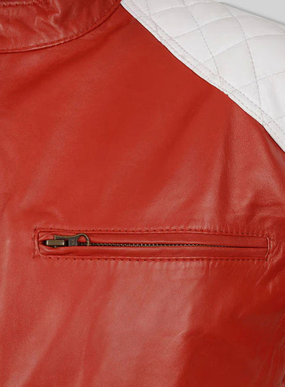 Ricky Stripe Leather Jacket