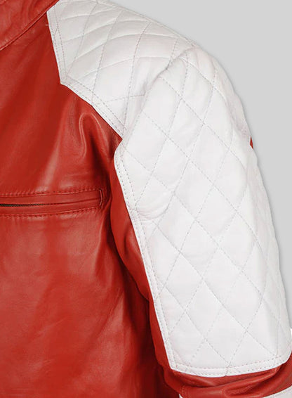 Ricky Stripe Leather Jacket