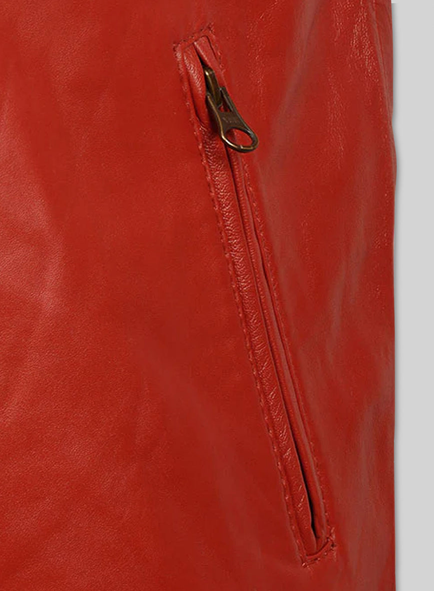 Ricky Stripe Leather Jacket