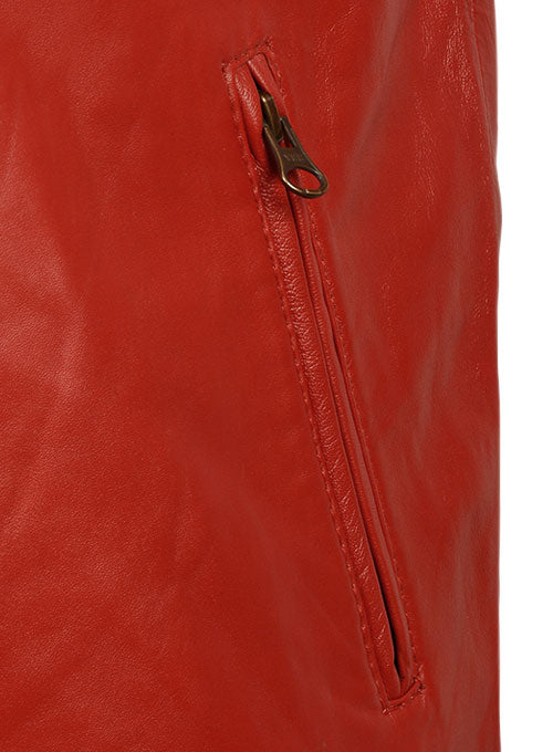 Ricky Stripe Leather Jacket - LeatherCult