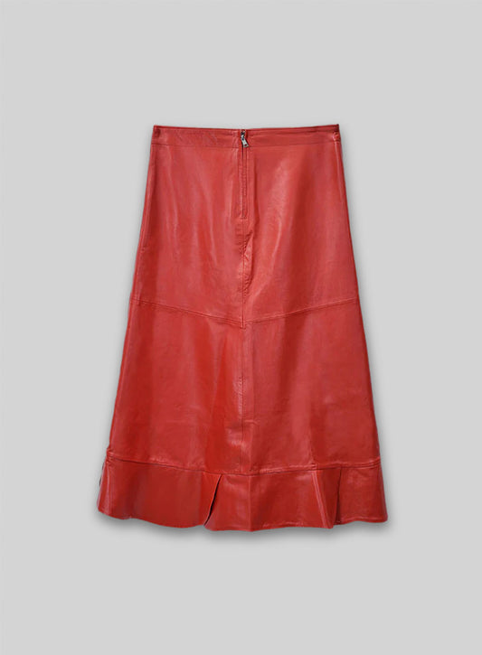 Riley Midi Leather Skirt