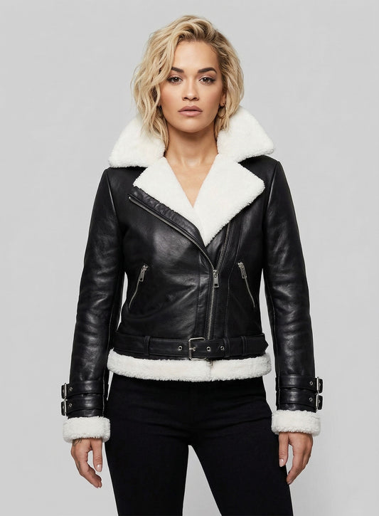 Rita Ora Leather Jacket #2