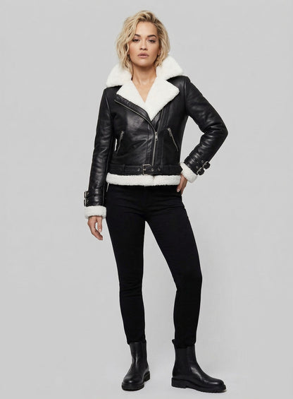 Rita Ora Leather Jacket #2