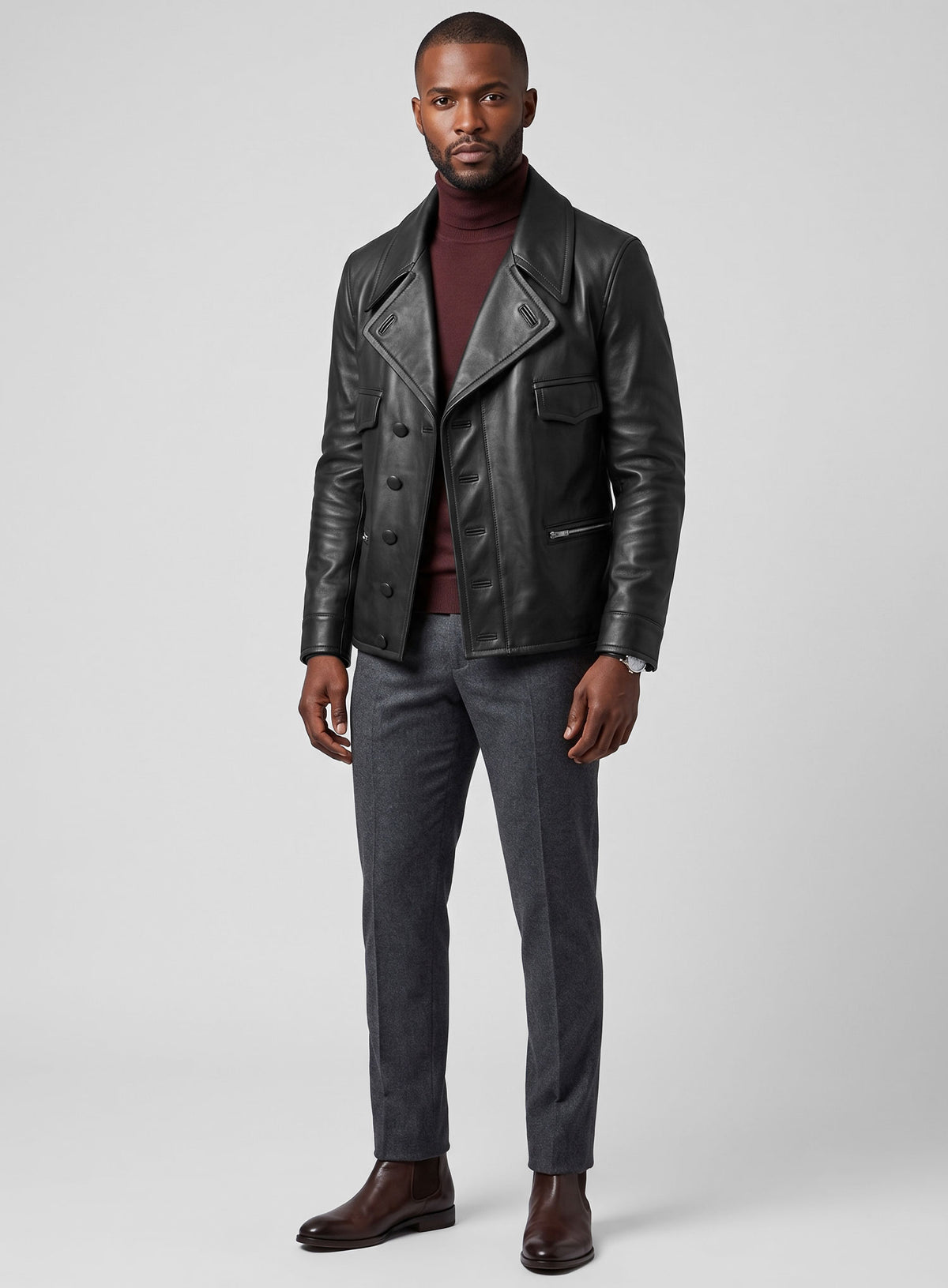 Roadster Motorcycle Leather Jacket