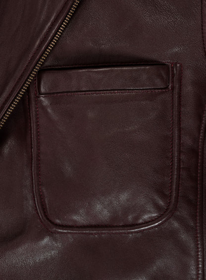 Robert Downey Jr Leather Blazer #1