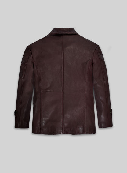 Robert Downey Jr Leather Blazer #1