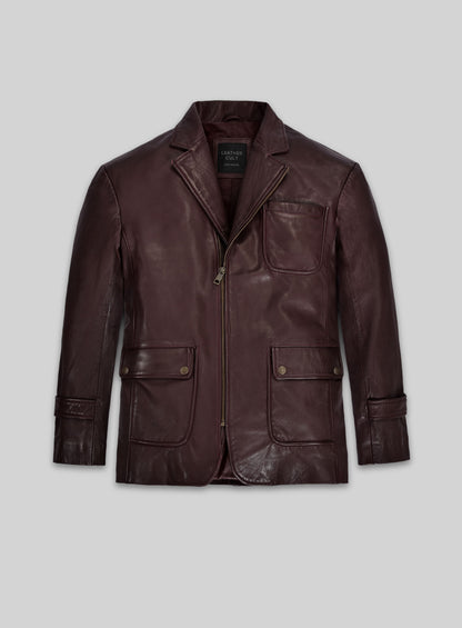 Robert Downey Jr Leather Blazer #1