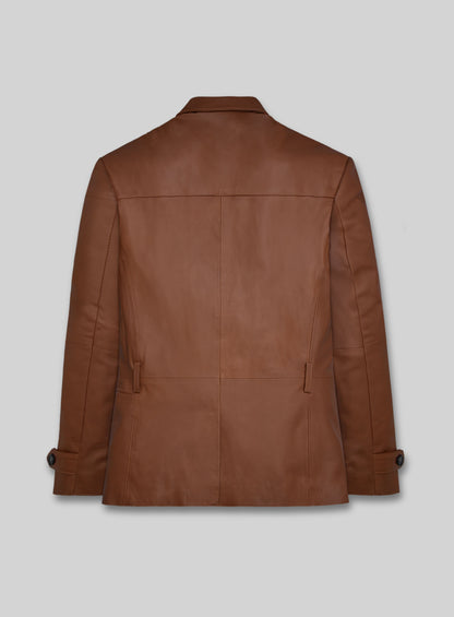 Robert Downey Jr Leather Blazer #2