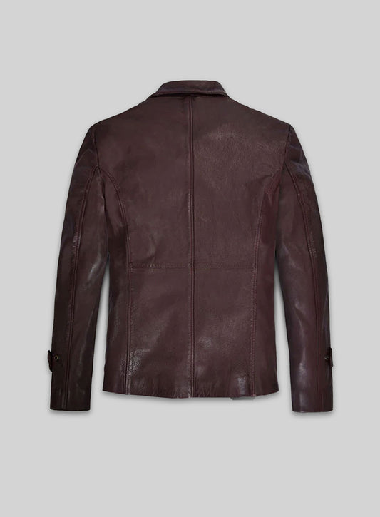 Robert Downey Jr Leather Blazer #1