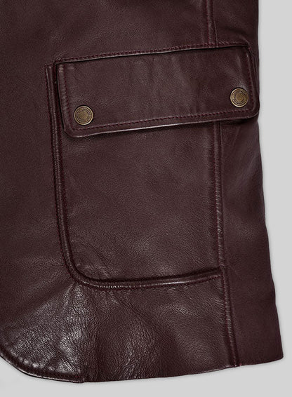 Robert Downey Jr Leather Blazer #1