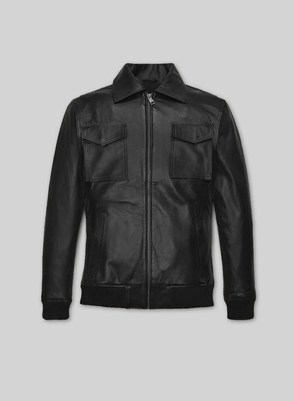 Robert Pattinson 2020 Paris Fashion Show Leather Jacket