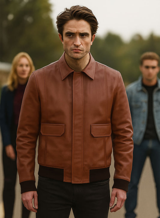 Robert Pattinson Leather Jacket #3