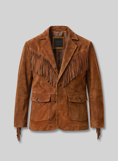 Rodeo Frontier Fringe Suede Leather Blazer