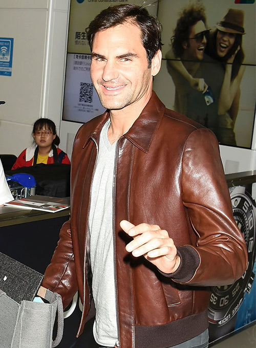 Roger Federer Leather Jacket # 2 - LeatherCult
