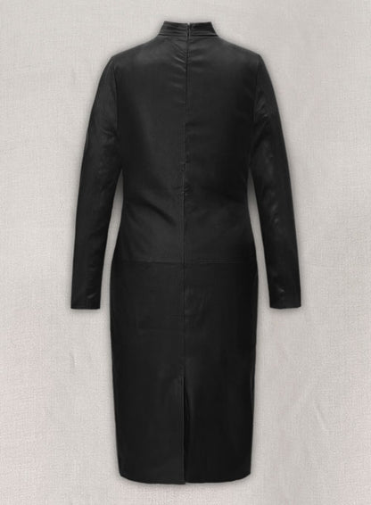 Rosie Huntington Leather Dress - LeatherCult
