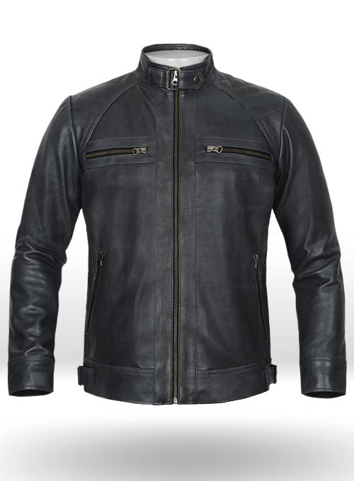 Rover Blue Leather Jacket # 653 - LeatherCult