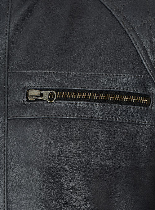 Rover Blue Leather Jacket # 653 - LeatherCult