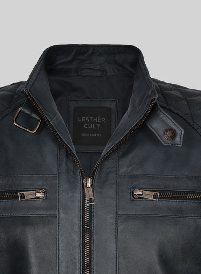 Rover Blue Leather Jacket # 653