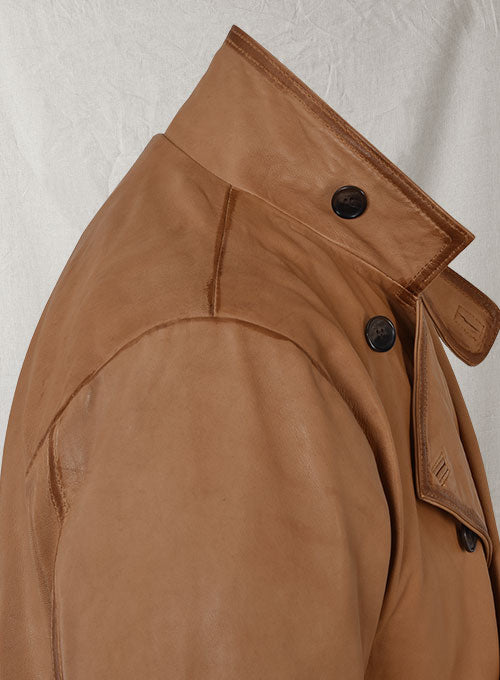 Royal Flying Tan Burnished Coat - LeatherCult