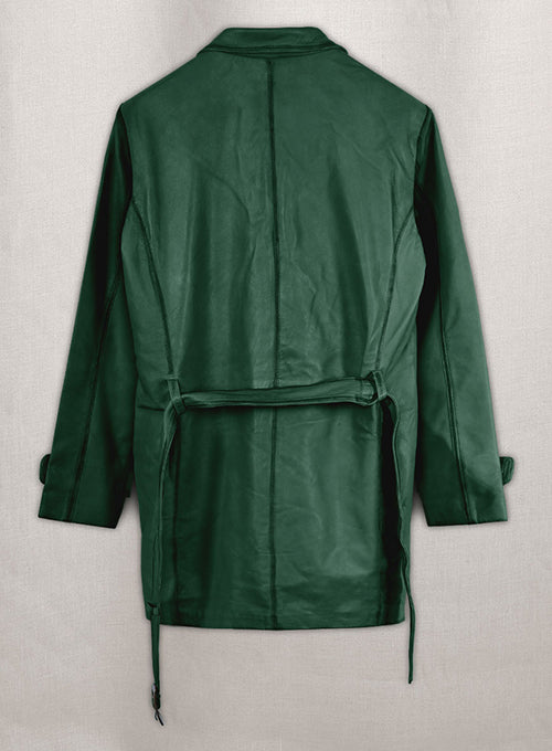 Royal Flying Green Burnished Coat - LeatherCult