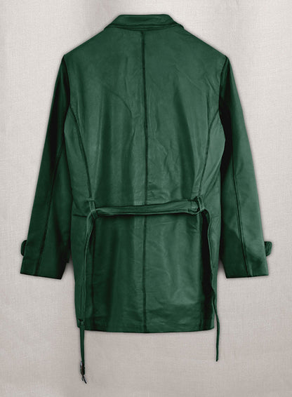 Royal Flying Green Burnished Coat - LeatherCult