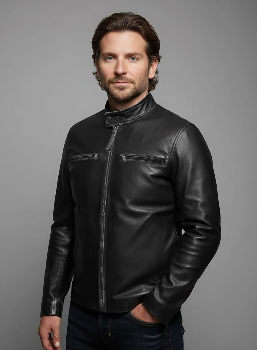 Bradley Cooper Burnt Leather Jacket