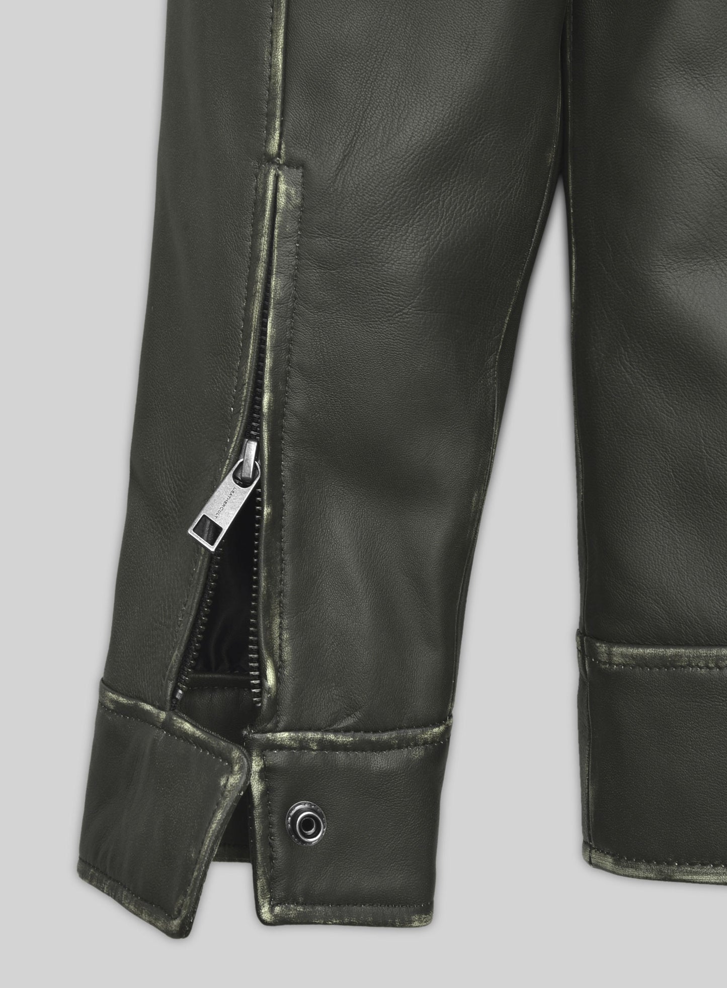 Rubbed Charcoal Jason Bateman Leather Jacket