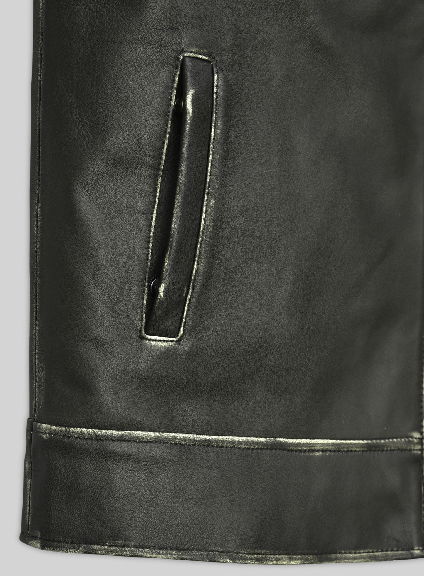 Rubbed Charcoal Jason Bateman Leather Jacket