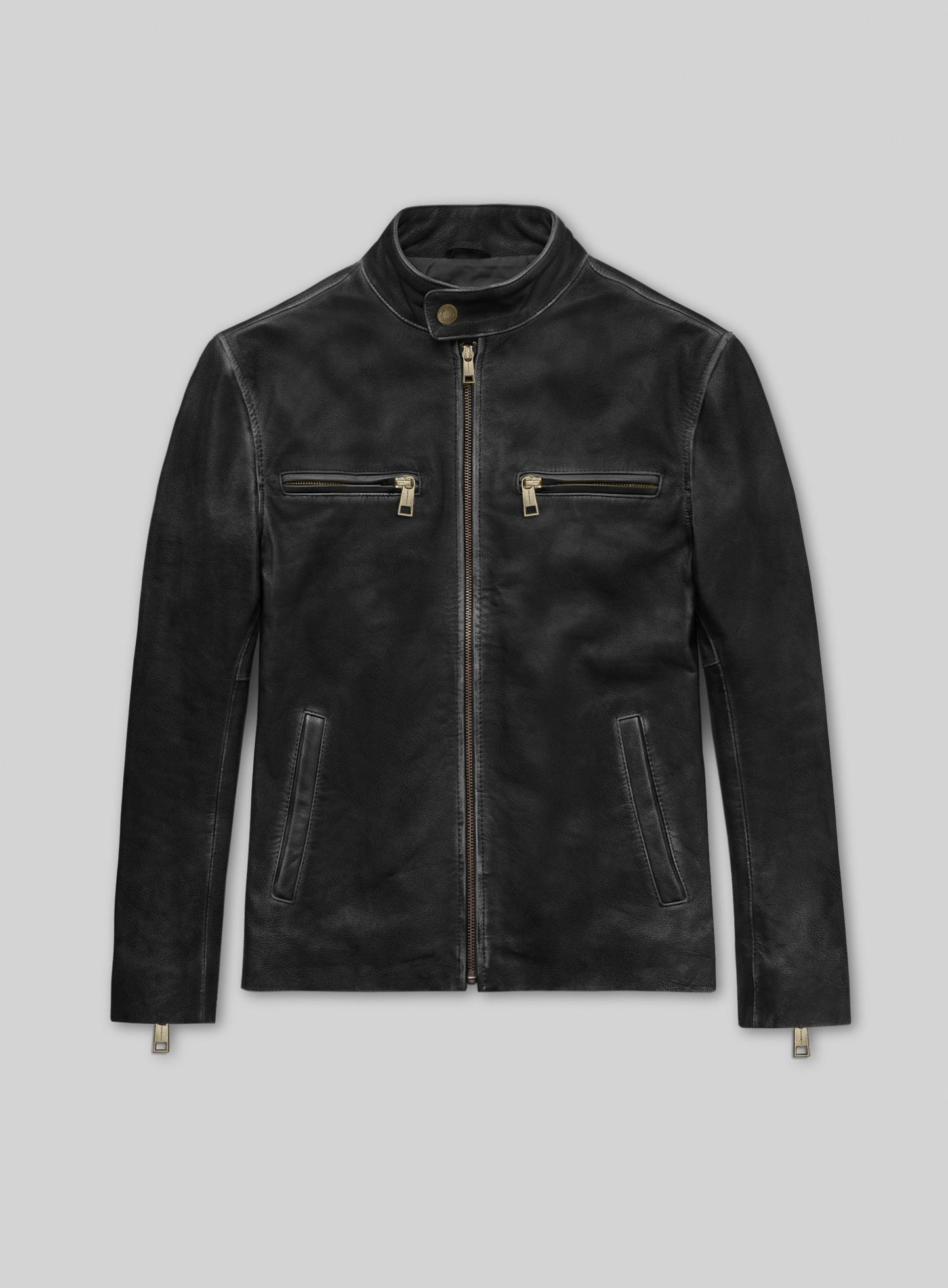 Rubbed Black Mark Wahlberg Contraband Leather Jacket