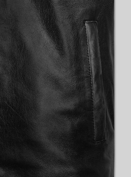 Rubbed Black Mark Wahlberg Contraband Leather Jacket