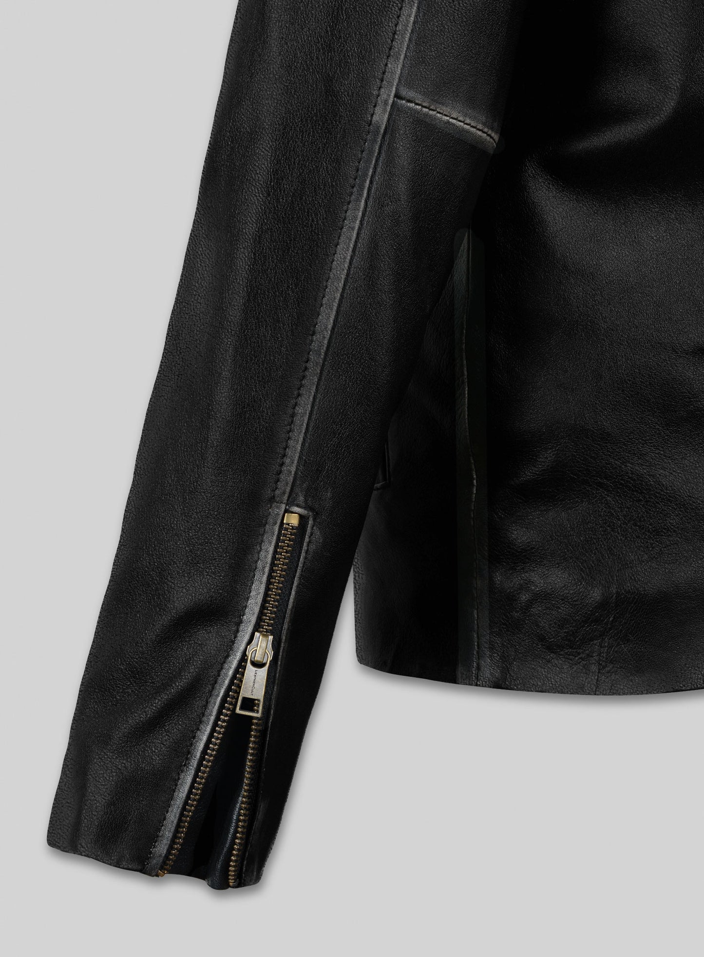 Rubbed Black Mark Wahlberg Contraband Leather Jacket
