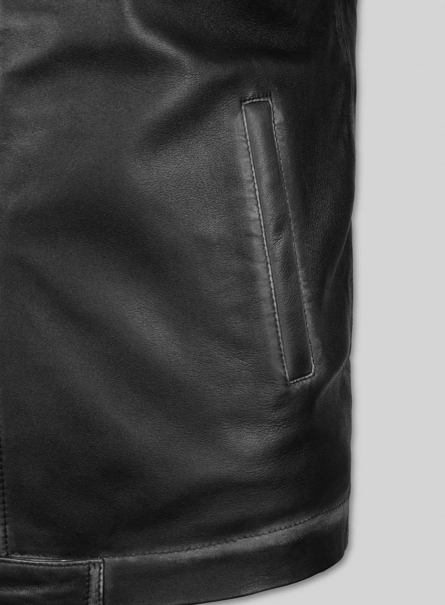 Rubbed Black Zac Efron 17 Again Leather Jacket