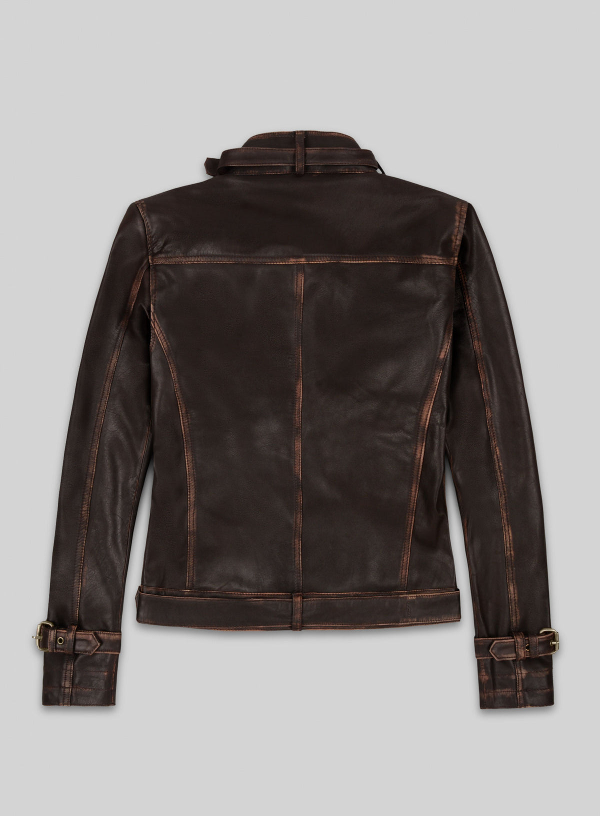 Rubbed Brown Captain America Scarlett Johansson Leather Jacket