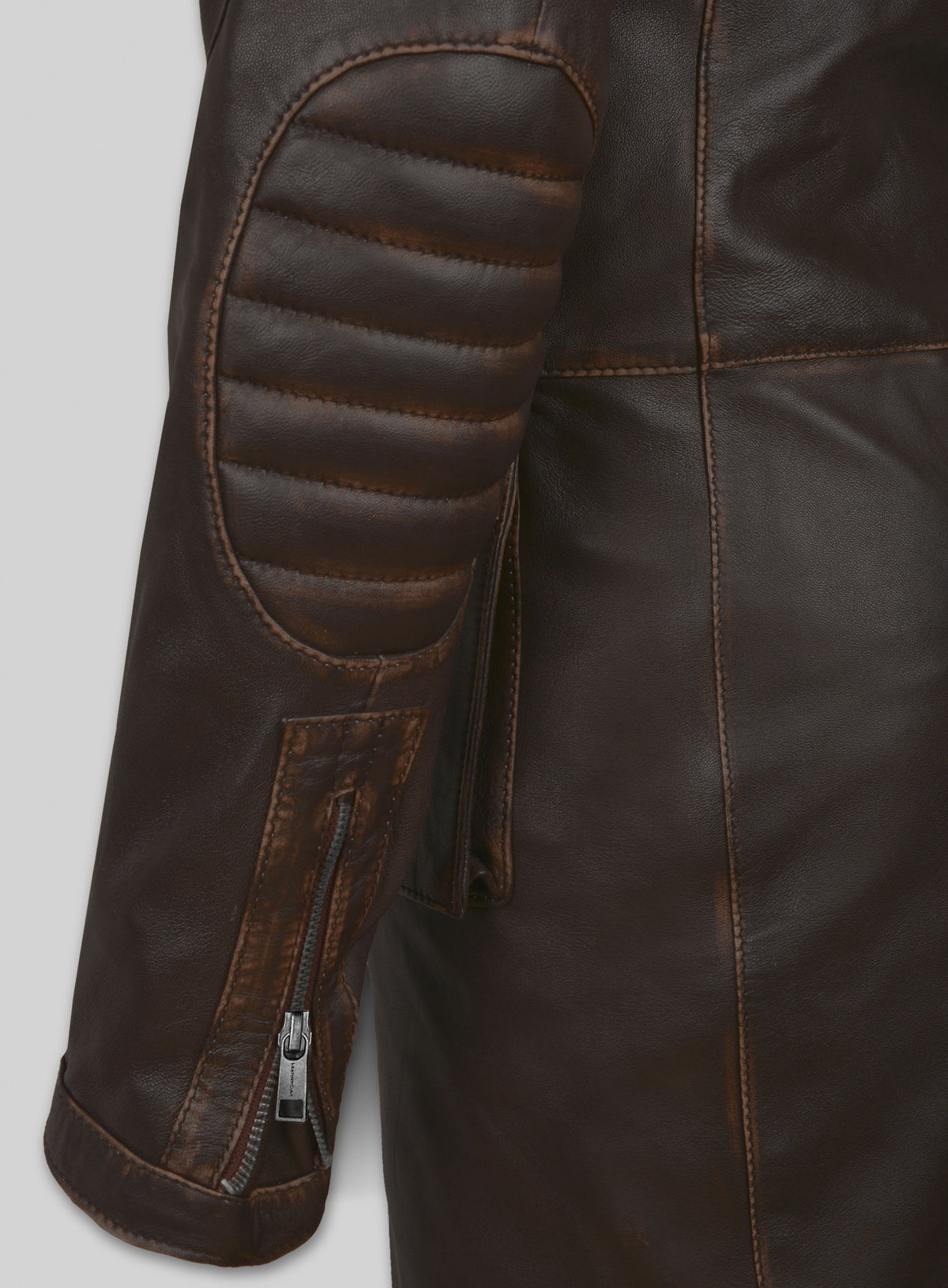 Rubbed Brown Will Smith I Robot Leather Trench Coat