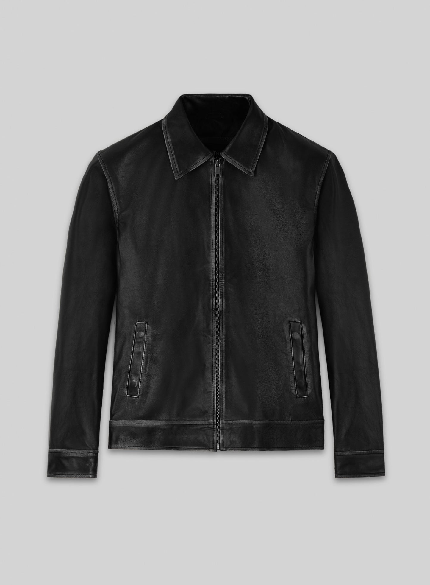 Rubbed Black Jason Bateman Leather Jacket