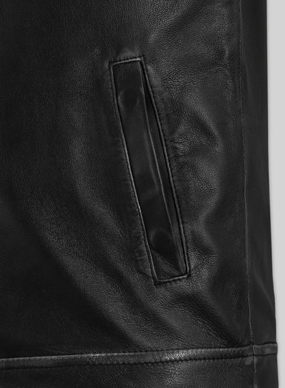 Rubbed Black Jason Bateman Leather Jacket