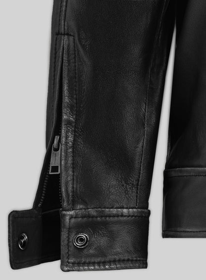 Rubbed Black Jason Bateman Leather Jacket