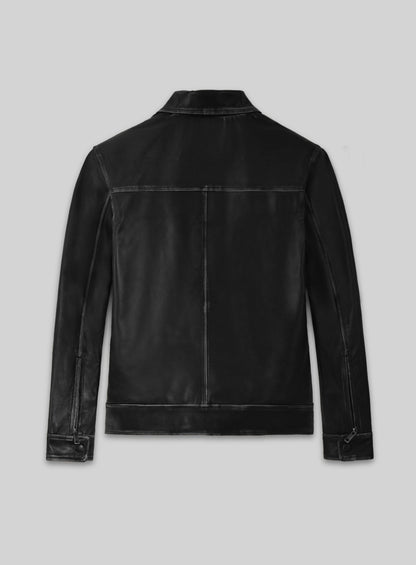 Rubbed Black Jason Bateman Leather Jacket