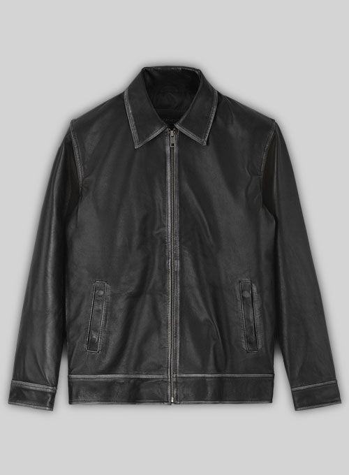 Rubbed Black Jason Bateman Leather Jacket - LeatherCult