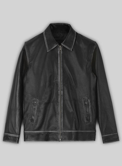 Rubbed Black Jason Bateman Leather Jacket - LeatherCult
