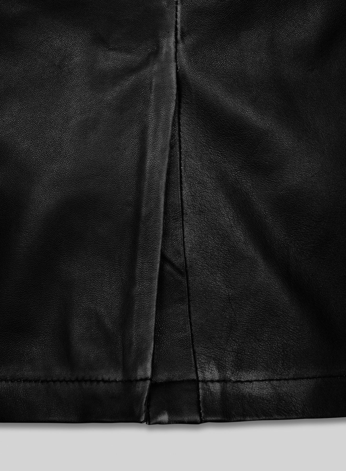 Rubbed Black Will Smith Leather Blazer