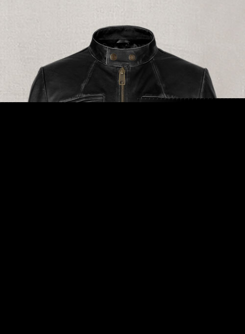 Rubbed Black Zac Efron 17 Again Leather Jacket - LeatherCult