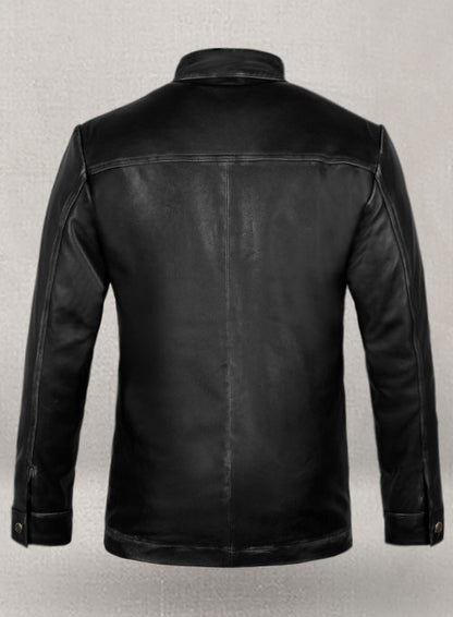 Rubbed Black Zac Efron 17 Again Leather Jacket - LeatherCult